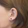 Princess Lillifee Stud Earrings - Silver/Pink/Black