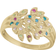 Christina Peacock Ring - Gold/Multicoloured