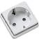 Lauritz Knudsen LK Fuga m/sidejord 1 modul - Hvid