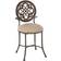 Hillsdale Furniture Marsala Gray with Rust Highlights Seating Stool