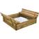 Nordic Play Sandbox with Benches & Cover 120x120cm