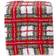 Homescapes Red Tartan Pouffe