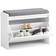 SoBuy Shoe Bench With Cushion White Organizador de zapatos 62x46cm