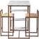Teamson Home Versanora Marmo Frukostbord Mässing Finish Bordsgrupp 5st