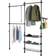 SoBuy Walk-in closet, teleskopstativ Reolsystem