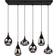 Trio Lighting Lumina Black Matt Lámpara Colgante 93cm