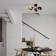 By Rydéns Turno Matt Black Ceiling Flush Light 66cm