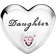 Pandora Daughter Heart Charm - Silver/Pink