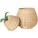 Ferm Living Panier De Rangement H 59 cm Naturel Vert