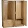 SECONIQUE Charles Oak Effect Veneer With Walnut Trim Wardrobe 154x190cm