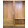SECONIQUE Charles Oak Effect Veneer With Walnut Trim Wardrobe 154x190cm
