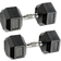 York Fitness Rubber Hex Dumbbells 2x12.5kg