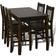 vidaXL Pine Dining Set 25.6x42.5" 5