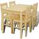 vidaXL Pine Dining Set 25.6x42.5" 5