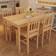 vidaXL Pine Bordsgrupp 65x108cm 5st