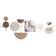 Dkd Home Decor S3029397 White/Gold/Light Pink Wall Decor 110x49cm