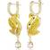 Swarovski Swan Iconic Swan Drop Earrings - Gold/Yellow/Transparent