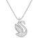 Swarovski Iconic Swan Pendant Necklace - Silver/Transparent