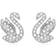 Swarovski Iconic Swan Stud Earrings - Silver/Transparent