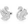 Swarovski Iconic Swan Stud Earrings - Silver/Transparent