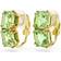 Swarovski Millenia Clip Earrings - Gold/Green