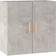 vidaXL Armadietto Muro Grigio Cemento 60x30x60 cm Legno Multistrato Mobile a Parete