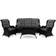 deNoord Marcus Loungeset, 1 Bord inkl. 2 Stolar & 1 Soffor
