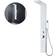 vidaXL Shower Panel (14237) Krom, Sort, Hvid