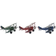 Dkd Home Decor Vintage Small Airplane Prydnadsfigur 53cm 3st