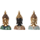 Dkd Home Decor Buddha Prydnadsfigur 26cm 3st