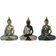 Dkd Home Decor Buddha Prydnadsfigur 20cm 3st