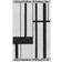 Kristina Dam Studio Minimal Bath Towel Black, White (80x50cm)