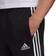 adidas Essentials French Terry Tapered Cuff 3-Stripes Pants - Black/White