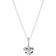 Pandora Moon & Stars Heart Necklace - Silver/Blue/Transparent