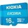 Kioxia EXCERIA Carte mémoire flash (adaptateur SD inclus(e) 16 Go UHS-I U1 Class10 microSDHC UHS-I