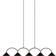 Globen Lighting Curve 5 Pendant Lamp 165cm