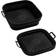 INF Collapsible Square Air Fryer Silicone Mold Mikrovågsredskap 6.2cm