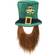 Bristol Novelty Irish Top Hat With Beard