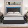 Dictac Bed Frame with 4 Drawers LED Queen