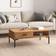 vidaXL 90x50x35 massivt Sofabord 50x90cm
