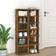 vidaXL 815973 Smoked Oak Skostativ 27.5x102cm 2stk