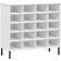 vidaXL White Solid Pine Wood Shoe Rack