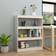 vidaXL Massivt Fyrretræ Hvid 100 x 30 x 103 cm Bogreol