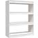 vidaXL Massivt Fyrretræ Hvid 100 x 30 x 103 cm Bogreol