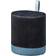 Inter Link Tabouret En Velours Ausie Noir 38 x P 32 x H 43 cm Pouf