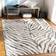 Hauteloom Ecorse Animal Zebra Print White, Black, Beige, Gray 31x87"