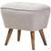 Baxton Studio Ottomans Greyish Pouffe