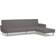 vidaXL Bed with Footstool Soffa 220cm 2st 2-sits