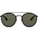 Ray-Ban Polarized Brow Bar Round Sunglasses - Hombre Negras