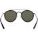 Ray-Ban Polarized Brow Bar Round Sunglasses - Hombre Negras